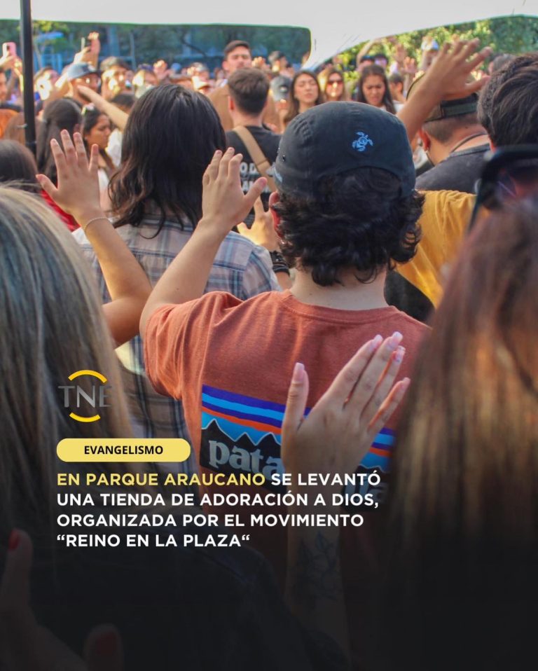 Tienda de adoración a Dios en el parque Araucano