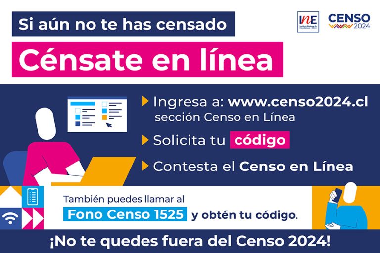 El Censo 2024 en línea estará disponible hasta el 31 de Julio, para todos aquellos que aún no han sido censados