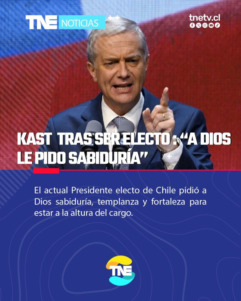 José Antonio Kast tras ser electo Presidente de Chile: “Pido a Dios sabiduría”